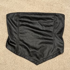 Charlotte Russe black sleeveless crop top size small